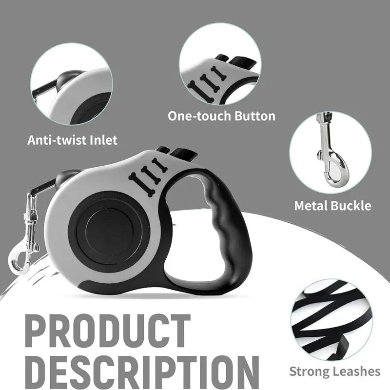 FurryPalace™ FlexGuard Retractable Dog Leash