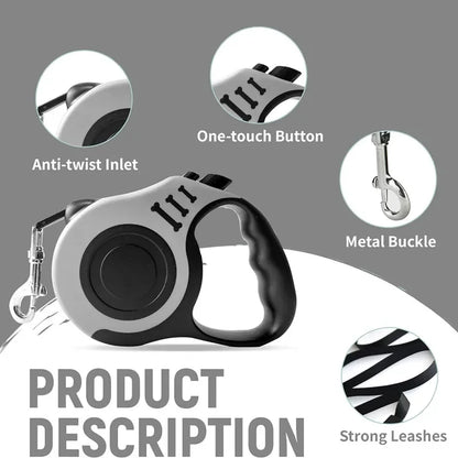 FurryPalace™ FlexGuard Retractable Dog Leash