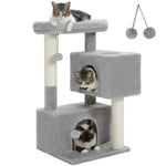 Cat Tree for Large Cats Cat Tower for Indoor Cats up to 10kg with 2 Large Condos Cat Scratching Posts and Large Cat Perch