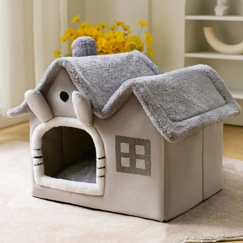 FurryPalace™ Nook - Cozy Cat House Bed