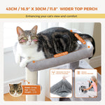 Cat Tree for Large Cats Cat Tower for Indoor Cats up to 10kg with 2 Large Condos Cat Scratching Posts and Large Cat Perch