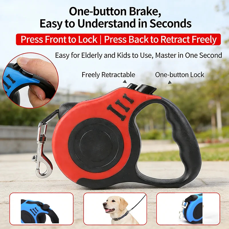 FurryPalace™ GlideLeash - Retractable Dog Leash