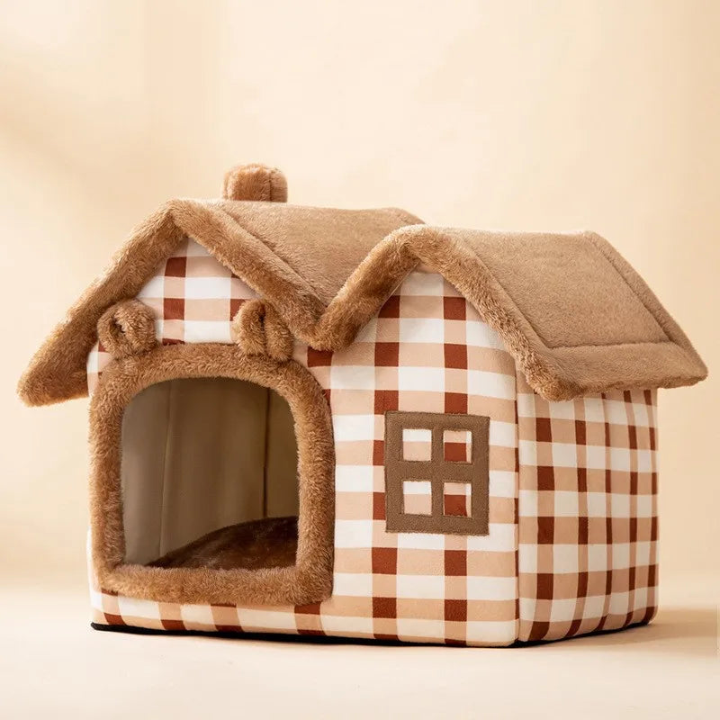 Cute Warm Cat House Bed