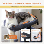 Cat Tree for Large Cats Cat Tower for Indoor Cats up to 10kg with 2 Large Condos Cat Scratching Posts and Large Cat Perch