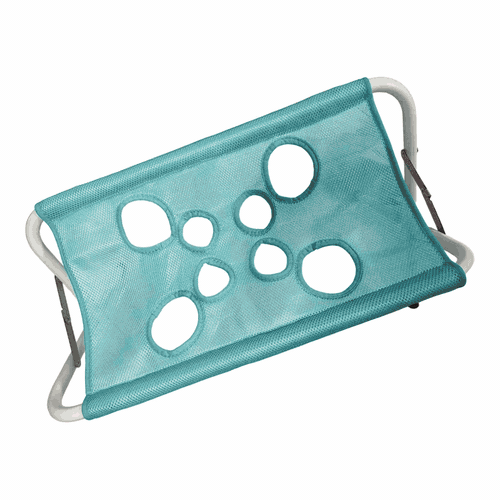 FurryPalace CalmCradle pet grooming hammock in blue, pink and grey