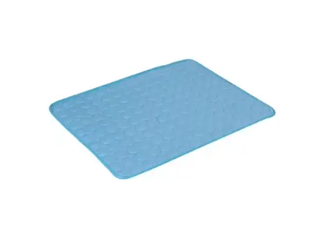 FurryPalace Frost cooling mat in blue, grey and pink