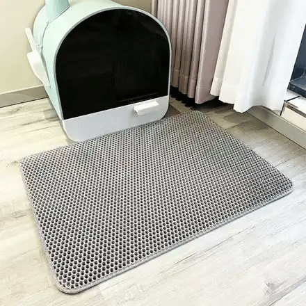 FurryPalace Halo litter mat in grey, black and beige